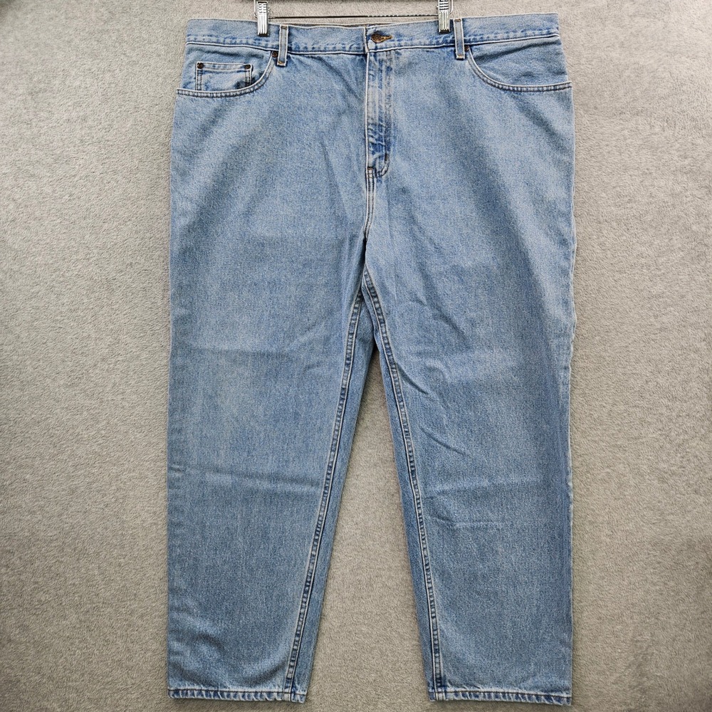 Dadcore FADED GLORY Original Fit Workwear Jeans Men 44x30 Light Wash 100% COTTON